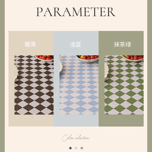 Find A Factory Houndstooth Pattern PVC Tablecloth Waterproof Rectangular Home <b>Dining</b> <b>Table</b> <b>Cover</b> - Product Image 4