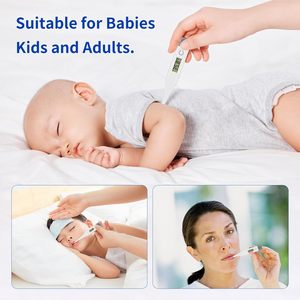 Termómetro Digital de Agua para Lectura Precisa de Temperatura Oral y Axilar, Alerta de Fiebre, Baño para Bebés - Product Image 3