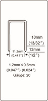 Dongya 20GA 1013J Agrafe pour meubles Outils pneumatiques Agrafeuse fine à air