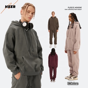 Desain baru kustom kelas berat 400 gsm produsen Hoodie kosong 100% katun ukuran besar Hoodie kualitas tinggi - Product Image 1