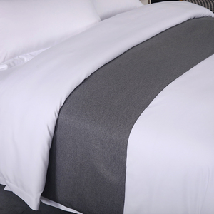 Khách Sạn Cấp Tùy Chỉnh Bốn Mảnh Bộ Đồ Giường Đặt Màu Trắng Tinh Khiết Siêu Vua Kích Thước Đơn Giản Phong Cách-Duvet Cover Quilt Giường Phẳng Cho Nhà Sử Dụng - Product Image 4