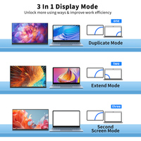 Moniteur portable 10.5 "d'usine avec rétro-éclairage LED 100% SRGB FHD IPS 420nits pour ordinateur portable pour affichage étendu d'interface HD type-c