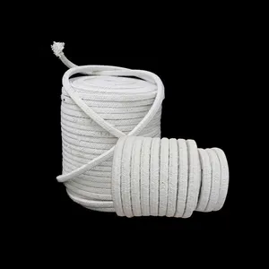 Hochwertiges feuerbeständiges Keramikfaserseil 1260C Keramikfaser quadratisches geflochtenes Seil zum Versiegeln und Füllen