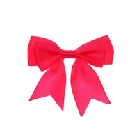 Rubans en satin en gros pour emballage cadeau, ruban 100% polyester avec nœud et étiquette, logo personnalisé pour emballage floral, boîte cadeau