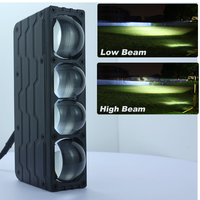 Projecteur de grille LED bi-laser 6 pouces 6000K 12V 24V 214W avec lentille pour SUV, VTT, UTV tout-terrain, étanche IP67