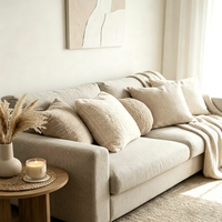 Coussin de dossier carré avec rembourrage en mousse à mémoire de forme, coussin rayé pour usage hôtelier