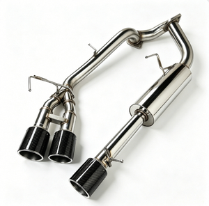 Escape Trasero AsiaLink de Acero Inoxidable con Acabado Pulido Espejo y Doble Salida para Ford Ranger T9 <span class=keywords><strong>2022</strong></span>+ con Tubo de Escape Lateral - Product Image 3