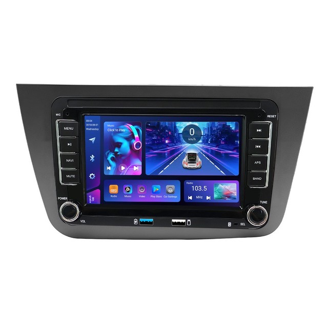 Android Car Radio Gps Player for 2005-2012 Seat Leon vw volkswagen Size Carplay Auto BT FM Car Stereo Video Touch Screen Player