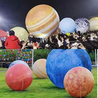 Ballon gonflable géant LED personnalisé Lune Mars Jupiter, modèle de planète gonflable pour la décoration d'événements et de fêtes
