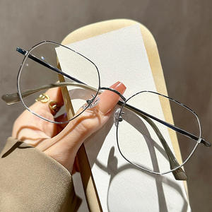 Sweet Wind Caramel Lunettes de myopie en or <span class=keywords><strong>rose</strong></span> Monture en fil d'or multi-faces pour femmes Monture de lunettes anti-bleu - Product Image 4