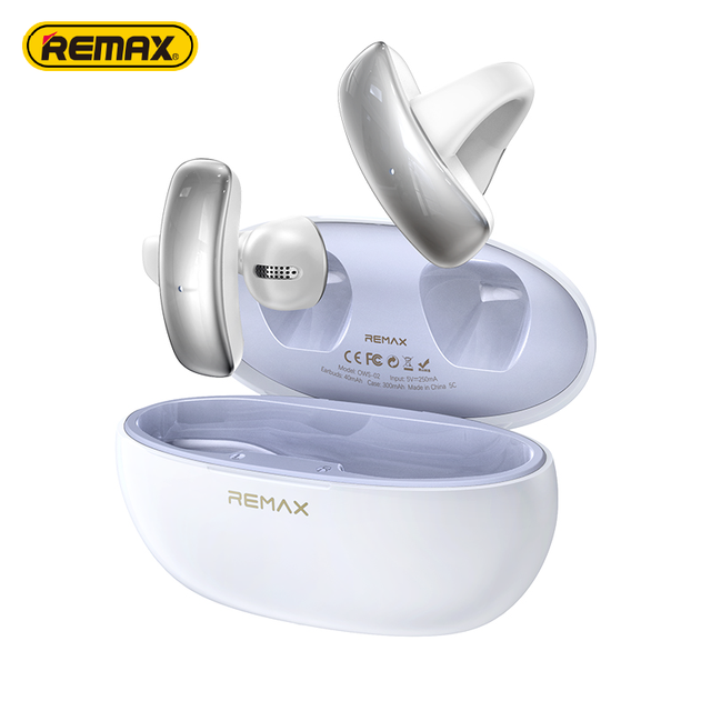 Ows-02 Clip Ear True Wireless Open Design Earbuds Directional Sound 300mah Case Lightweight Comfort Earphones & Headphones