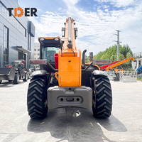 Chariot élévateur télescopique 4x4 TDER, 4 tonnes, hauteur de levage 18 m, rayon de braquage 4100 mm, avec moteur diesel de marque reconnue en option