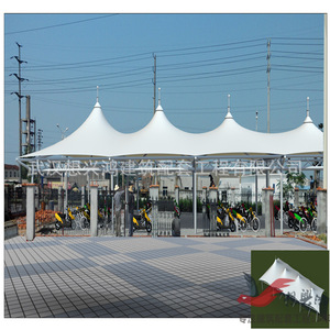 Cochera Moderna con Estructura de Acero y Techo de PVC con Diseño de Arco, Impermeable, para Estacionamiento de Autos - Product Image 2