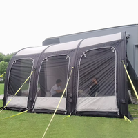 Toldo Inflable Personalizado para Caravana, Protección Solar para Viajes Familiares, Carpa Inflable para RV con Ventanas con Cierre