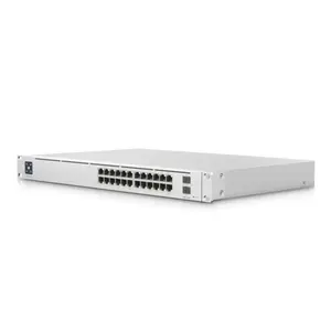 USW-Lite-16-POE A wall-mountable, 16-port, Layer 2 PoE Switch with a fanless cooling system