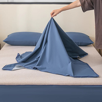 Microfibre brossée à poche profonde de 16 pouces qui ne se détache pas des draps à fermeture éclair ajustés