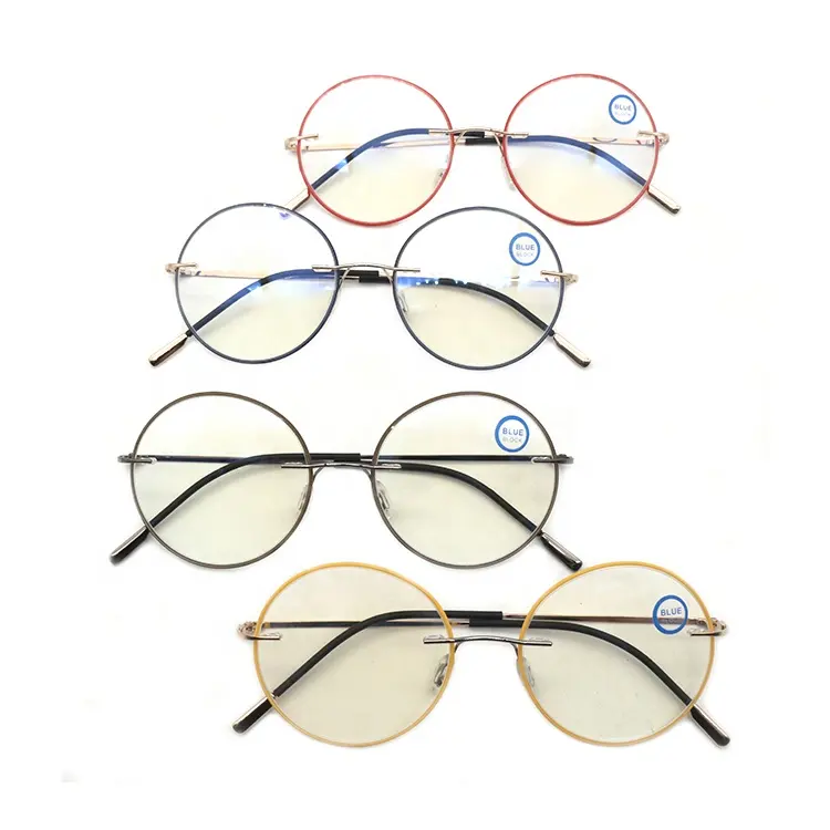 Vogue ultra-thin metal eyeglasses frames round optical frames glasses for male female