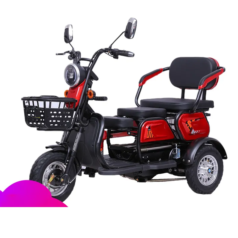3 Express moto con E risciò ruote per Scooter De dotato di doppia batteria tricicli disabili auto bici triciclo elettrico