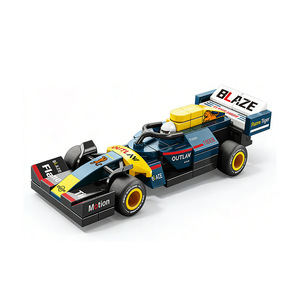 <span class=keywords><strong>Voiture</strong></span> de course de Formule 1 à assembler en blocs de construction, petites pièces, jouets éducatifs pour enfants, <span class=keywords><strong>voiture</strong></span> de sport - Product Image 1