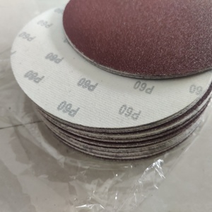 Disco de gancho y bucle sin orificio de superficie sólida de 4 "/5", antiobstrucción para eliminación de pintura y barniz - Product Image 3