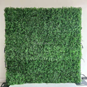 EG-GW35 2026 Nuovo Fondale per Matrimoni ed Eventi di Laurea, Decorazione Murale Floreale Artificiale Principalmente con Foglie Verdi - Product Image 5