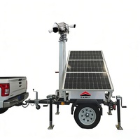 Remolque de Vigilancia con Cámara Solar de Excelente Calidad, Remolque Portátil con Cámara de Vigilancia Solar para Centro Logístico