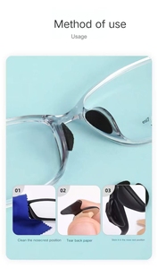 Almohadilla Nasal de Silicona Suave y Antideslizante con Efecto Piel de Lagarto, Cojín de Aire, Anti-rotura, Anti-arañazos, Soporte <span class=keywords><strong>para</strong></span> <span class=keywords><strong>Gafas</strong></span> con Sensación de Aire - Product Image 3