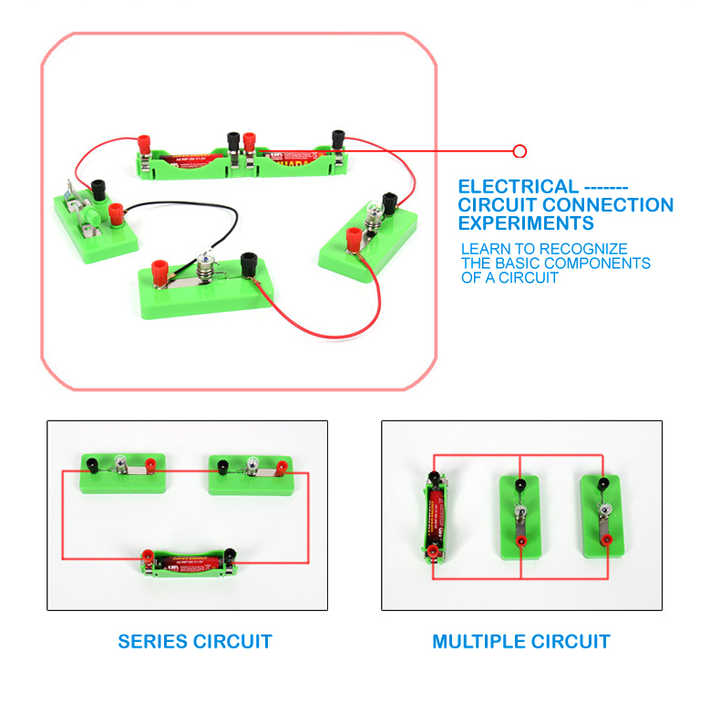 STEM Experiment Teaching Hands-on Ability Toy Kids Basic Circuit Kit