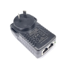 Adaptador PoE Pasivo RJ45 con Certificación CE, 100-240Vac a 48V 0.5A 100Mbps, Inyector PoE para Cámara Inalámbrica, Switch de Red, AP