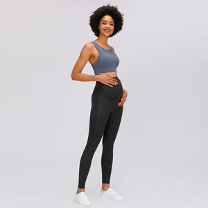 Logo personnalisé taille haute <span class=keywords><strong>grossesse</strong></span> maman vêtements femmes maternité Yoga pantalon pour femmes combinaison de sport Legging de Yoga - Product Image 6