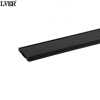Rail lumineux LED moderne ultra-plat en aluminium à montage en surface avec système linéaire magnétique DC48V, barre de rail à attraction magnétique