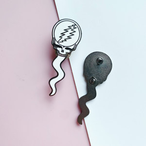 Vendita calda riconoscente spilla con spilla con smalto duro e morto all'ingrosso della banda musicale in lega di zinco in metallo artigianato Souvenir LOGO personalizzato spille fantasma - Product Image 5