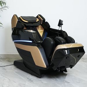 Dual Sl Rail Smart Massage Chair 3D Robotic Arm Home Electric With <b>Remote</b> <b>Control</b> Black Gold Color - Product Image 3