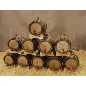 The <b>Barrel</b> House Oak Keg 1 Liter <b>with</b> <b>Tap</b> for Beer and Liquor Storage - Product Image 2