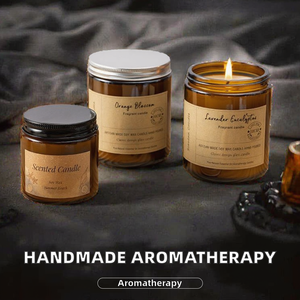 Jialong Houseware Soy Wax Holiday Scented <b>Candles</b> 100g Glass Jar Handmade Classical Style Aromatherapy Indoor Home - Product Image 2
