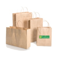 Grand marron SOS sacs en papier