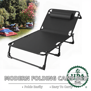 <span class=keywords><strong>Lettino</strong></span> Pieghevole Portatile in Ferro Stile Moderno, Nuovo Design Largo Migliorato, per Pausa Pranzo, Tre Pieghe, per Camera da Letto e Esterni - Product Image 2