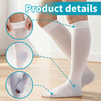 Bas anti-embolie approuvés CE, bas de compression graduée, prévention des caillots sanguins, bas anti-thrombose
