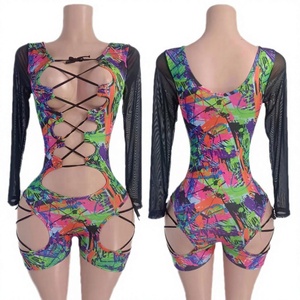 Tenues sexy de barman de marque ALK en gros, uniformes Luna Lounge les plus vendus pour femmes de boîte de nuit, en Spandex/Polyester, en stock - Product Image 2