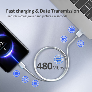 Câble de chargeur USB-C vers USB-C PD100W 5A, USB 2.0, transfert de données 480 Mbps, pour MacBook, Huawei, Xiaomi - Product Image 4