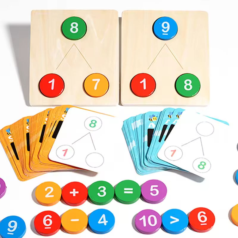 Montessori Wooden Number Decomposition Board preview 2