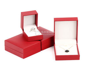 Luxurious <b>jewelry</b> <b>Box</b> Packaging Red <b>box</b> with handle for <b>necklace</b> - Product Image 2