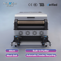 Machine à secouer la poudre DTF de 60 cm avec purificateur de fumée intégré et sécheur à recyclage automatique pour imprimante 4 têtes – 13 ans d'expérience usine