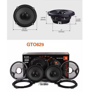 Haut-parleur coaxial pour voiture JBI Iron, 6,5 pouces, 12 V, pleine gamme, 180 W de puissance maximale, 60 W de puissance RMS, unité principale à poussée directe GTO629 pour toutes les voitures - Product Image 6