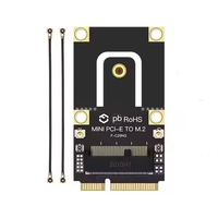 Adaptador M.2 NGFF a Mini PCI-E PCIe+USB para Tarjeta Inalámbrica Wifi 6 BT Wlan M.2 AX200 9260 8265 8260 para Portátil
