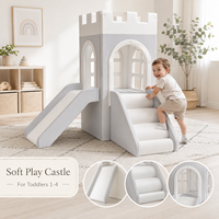 Aire de jeux intérieure pour enfants, château gonflable, équipement de terrain de jeu, centre d'activités pour tout-petits avec piscine à balles et toboggan pour écoles maternelles et usage commercial