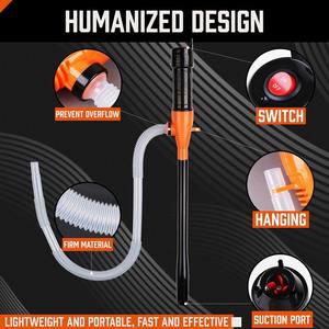 Насос для перекачки топлива Аккумуляторный Электрический с соплом управления потоком, двойной дизайн батареи для автомобильного топливного бака, многоцветные варианты - Product Image 2
