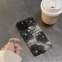 Coques de téléphone portable antichoc de luxe avec fleurs pour iPhone 17 Air 16 Plus Pro Max 15 14 13 12 11 X, coque arrière de protection, logo personnalisé