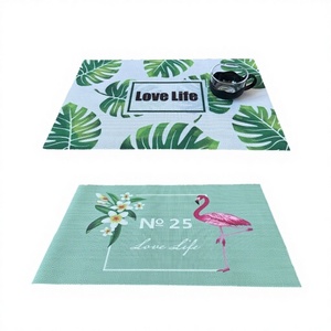 CASAMAX WL AZ-6119 Mantel individual de plástico de 1 pieza - 30x45 cm - Mantel con motivos tropicales - Product Image 1