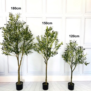Plantas de imitación decorativas para interior y exterior, plantas artificiales para el hogar, árbol de oliva - Product Image 2